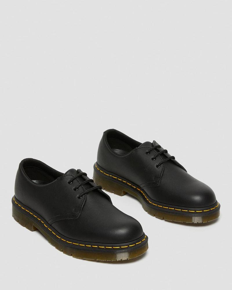 Dr Martens 1461 Slip Resistant Læder Oxford Sko Dame Sort | DK 368OKI